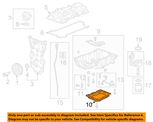 Cadillac gm oem 2015 ats 2.0l-l4 engine-lower oil pan 12654318