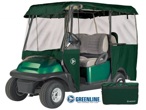 Drivable 4 person golf car cart cover enclosure green