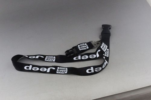 Jeep logo k lanyard strap , badge id , detachable keychain - new!  4