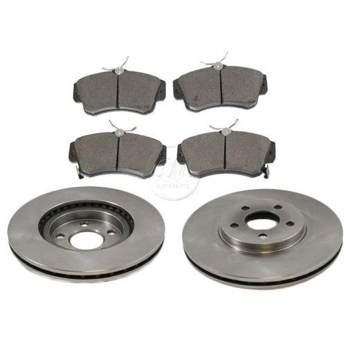 01-09 chrysler pt cruiser front disc brake pads & rotors kit set ceramic