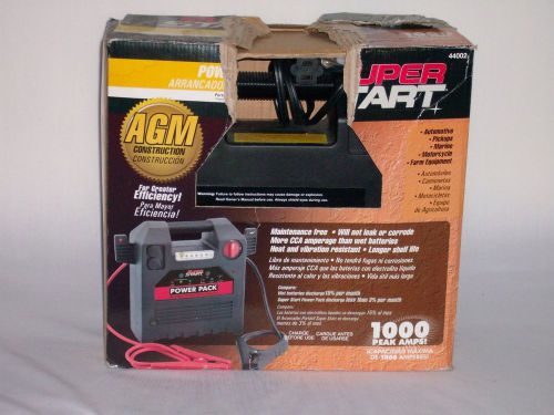 Super start portable battery power pack, 12 volt power source. 1000 peak amps