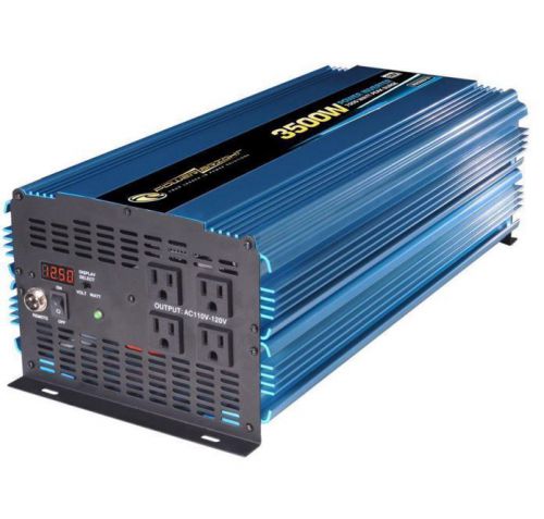 New durable heavy duty 12-volt dc to ac 3500-watt power inverter