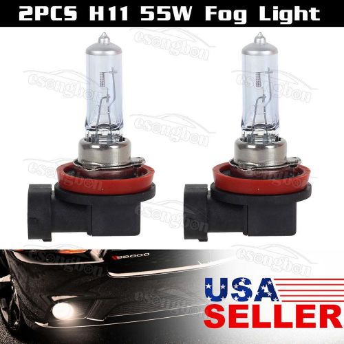 1set halogen fog driving light h11 55w super white 8000k for subaru 2010-2015