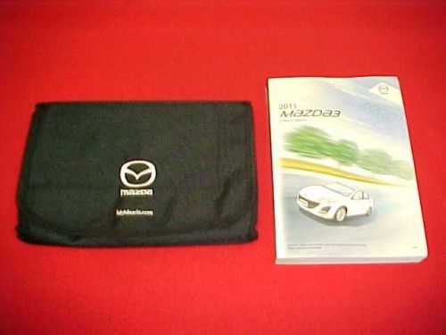 2011 mazda 3 mazda3 original owners manual service guide book oem 11 + case