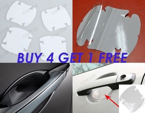 4x clear adhesive door handle paint anti scratch protective film sheet sticker