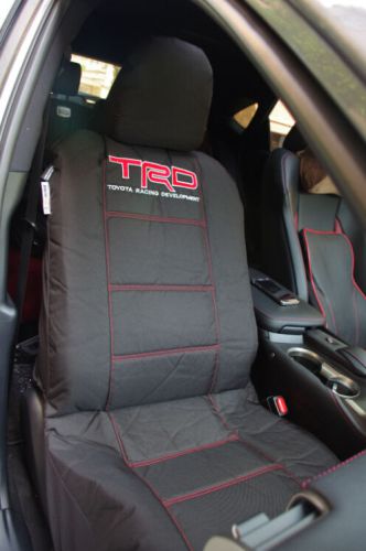 Pair superior quality airbag safe canvas toyota trd  universal size seat covers