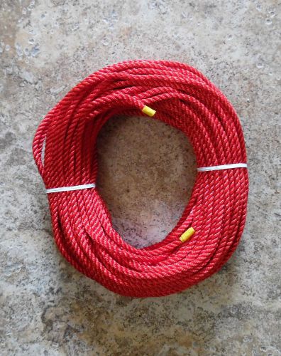 3/16&#034; x 110ft. dac/polyester on-board utility line ruby red made in usa !