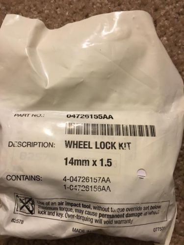 Mopar new wheel lock kit 14mm x 1.5 dodge ram jeep