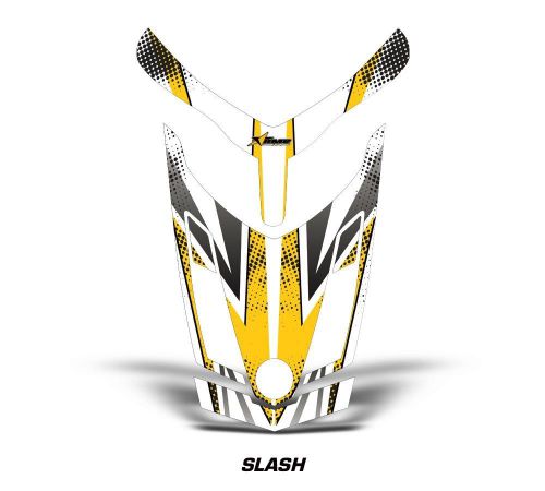 Ski doo rev xr gsx summit sled sticker decal hood graphic kit 2013 slash - ylw