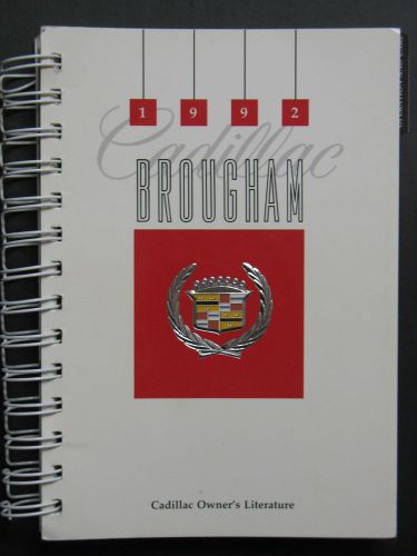 1992 cadillac brougham owners manual - brand new!