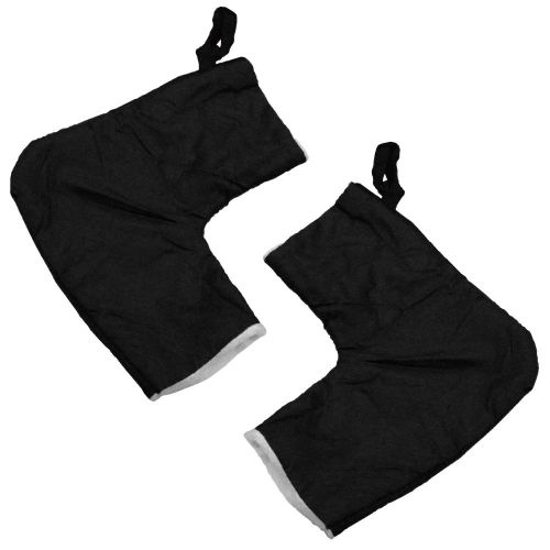 Black atv, snowmobile, motorcycle handlebar hand warmer glove mitts 62106