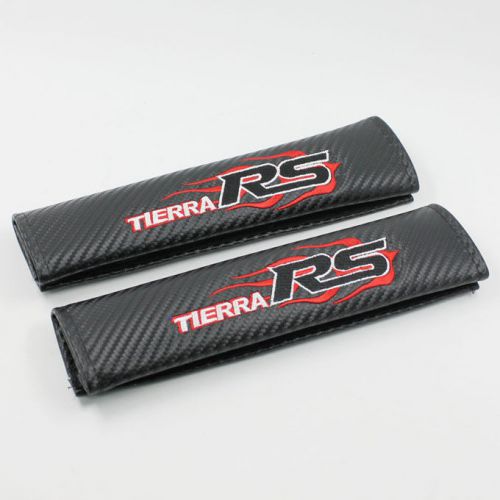 Tierra rs logo carbon fiber seat belt cover shoulder pad fit for audi all models