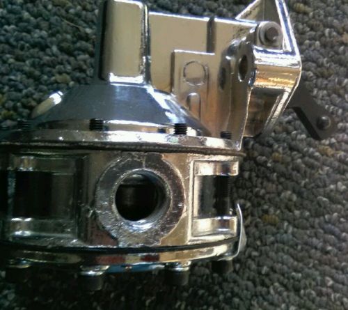 High performance,sbc,mechanical fuel pump, chrome.adjustable inlet and outlet.