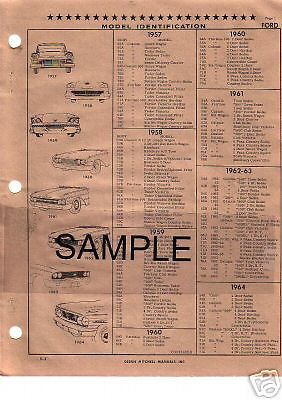 1964 1965 1966 ford mustang body parts list frame crash sheets $