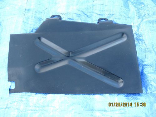 1985-1992 camaro iroc z28 left front under bumper air dam splash guard 14079873