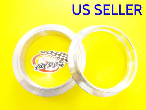 Nyppd universal 3&#034; v-band flange: (pair) billet 6061 aluminum turbo part 3 in