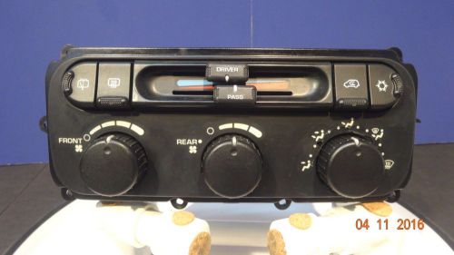 04 05 07 dodge caravan manual heater ac temperature control panel 5134627aa oem