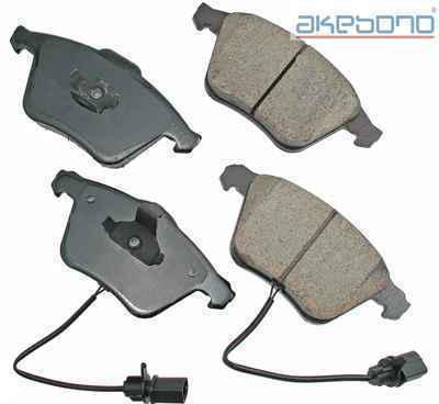 Akebono eur1111 brake pad or shoe, front-euro ultra premium ceramic pads