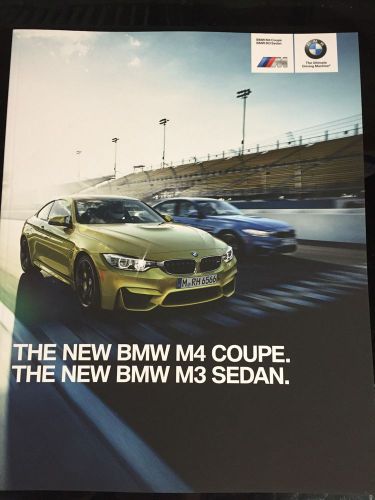 2015 bmw m3 sedan and m4 coupe 40-page original car sales brochure catalog