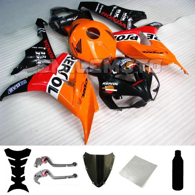 Bundle injection fairing windscreen levers for honda 2006 2007 cbr 1000 rr pat