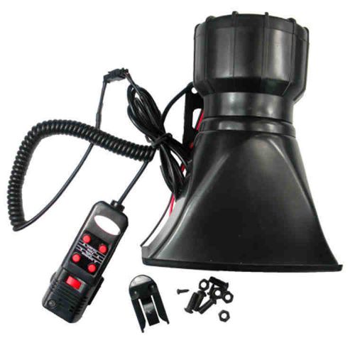 1*auto truck electric air 60w horn siren super loud speaker 300db 5-sound tones