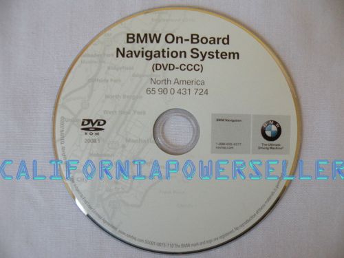 Genuine oem bmw navigation dvd map / 724 update for 2007 525i 525xi 530i 530xi