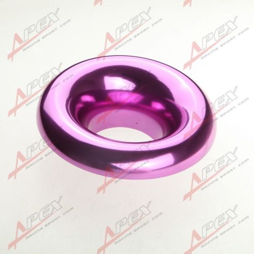 4&#034;  universal velocity stack for cold/ram engine air intake/turbo horn purple