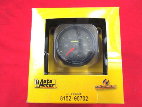 New autometer 8152-05702 elite series analog oil pressure gauge 0-100psi