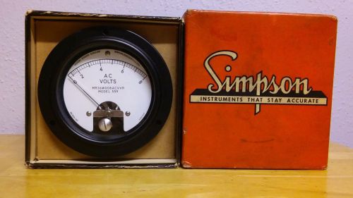 Vintage nos volt gauge still in box new unused