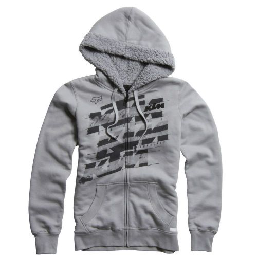 Fox – ktm dividend sherpa zip grey youth hoodie - xs