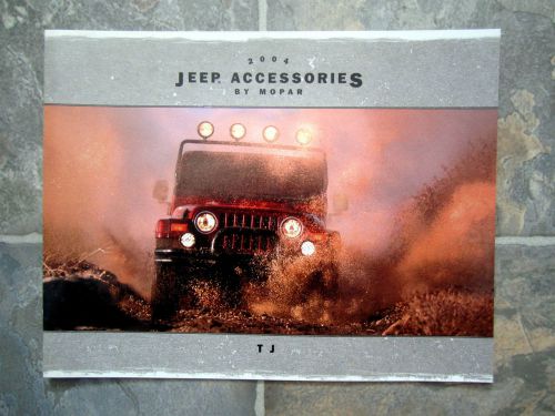 2004 jeep tj wrangler accessories - original sales brochure book catelog