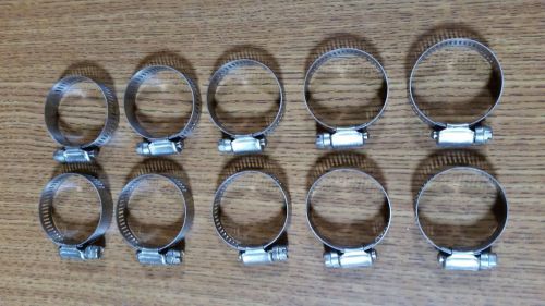 Murray ss worm drive hose clamps sae type &#034;f&#034; # 20 - 13/16&#034; - 1-3/4&#034;  #hf20ss