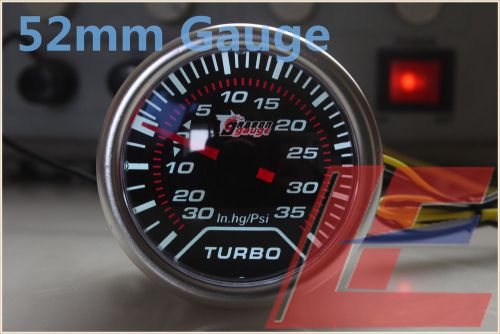 2&#034; 52mm pointer turbo boost psi gauge car motor boost gauge red led needle