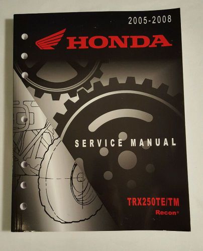 2005-2008 honda trx250te/tm recon service manual oem 61hm853