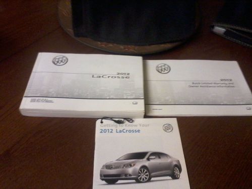 2012 buick lacrosse owners manual with case