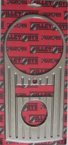 Billet boys usa chrome ball-mill gas tank dash panel for harley-davidson bb0066