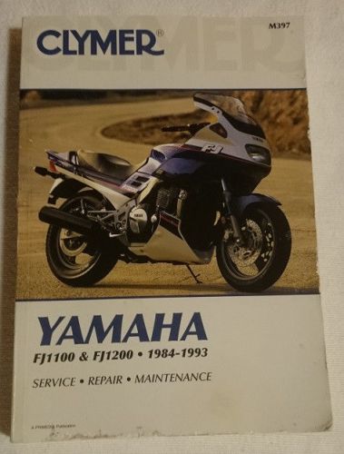 Clymer manual yamaha fj1100 &amp; fj1200 84-93 m397