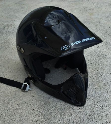 Black atv polaris helmet