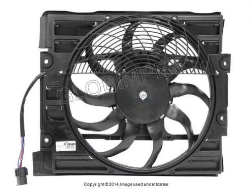 Bmw e38 auxiliary fan assembly w/shroud for a/c condenser vemo +warranty