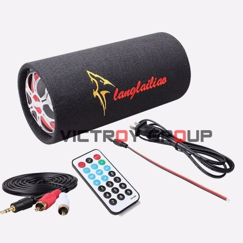 500w subwoofer car stereo speaker audio remote control sd usb flash high power