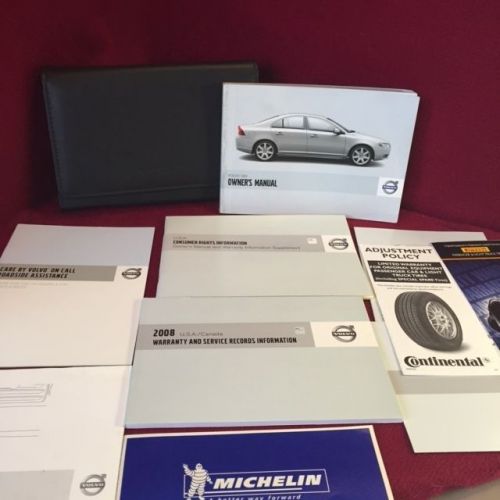 2008 volvo s80 owners manual with warranty, quick guide and case