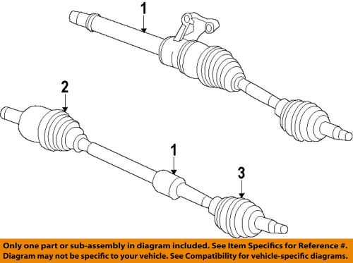 Chrysler oem front drive-axle assembly 5085220ae