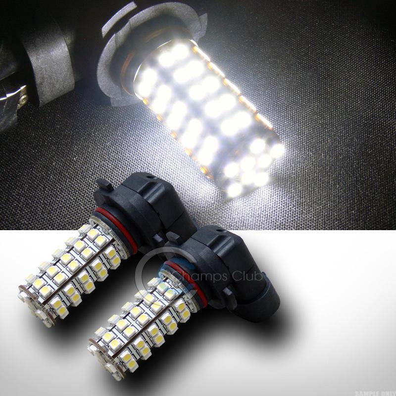 2pc white 9005/hb3/h10 68x smd led bumper fog/driving light bulbs 9040 9145 new