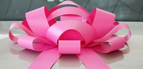 30&#034; magnetic car bow pink