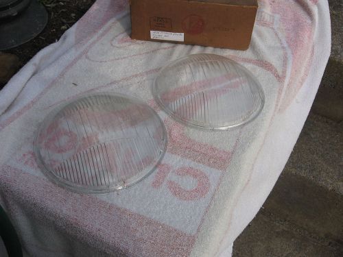 Plymouth  1934 pf &amp; pg nos tiltray headlight lenses    &#034; rare &amp; nib&#034;