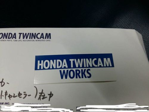 Genuine jdm feel&#039;s honda twin cam ( logo design ) sticker japan 100% ek,eg,dc2