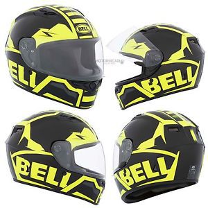 Motorcycle bell helmet qualifier momentum hi-vis yellow adult xsmall full face