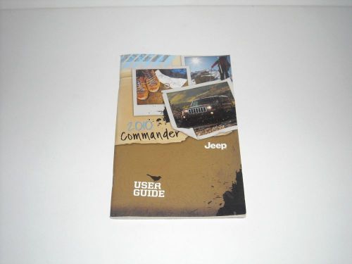 2010 factory jeep commander  user guide / owner manual booklet only