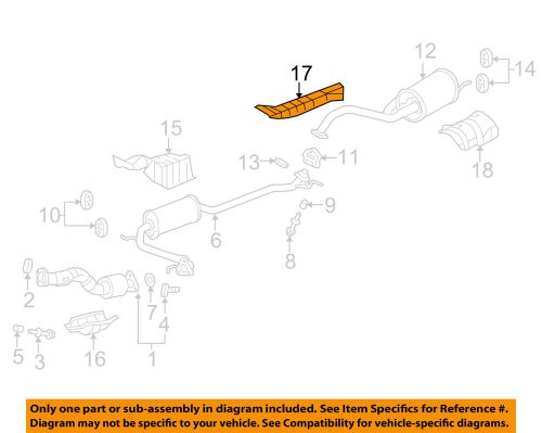 Honda oem 2015 fit 1.5l-l4 exhaust-heat shield 74603t5a000