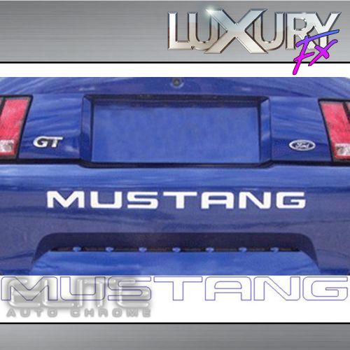 Steel mustang bumper letter insert kit fit for 1999-04 ford mustang - luxfx2688